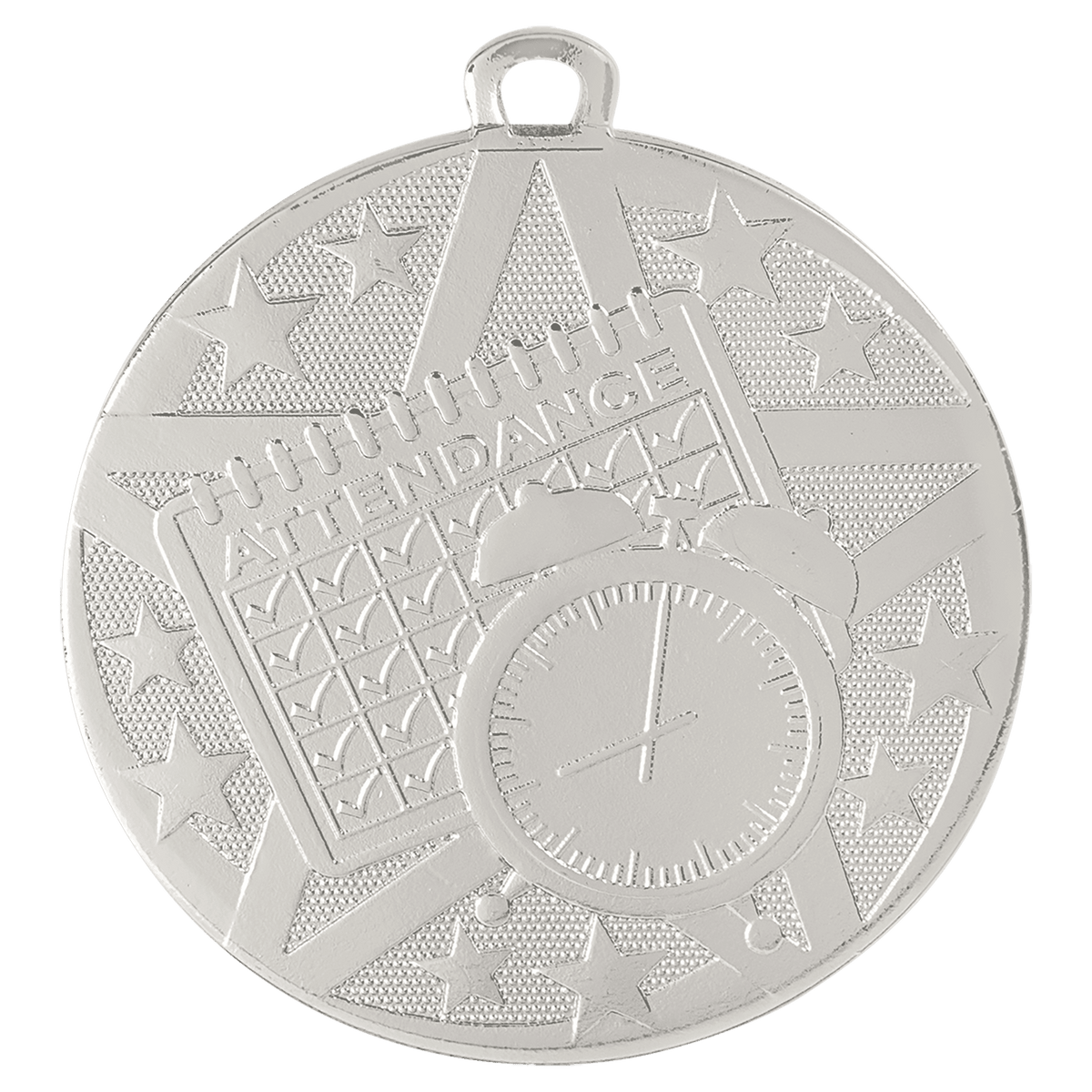Perfect Attendance Superstar Perfect Attendance medal in Silver