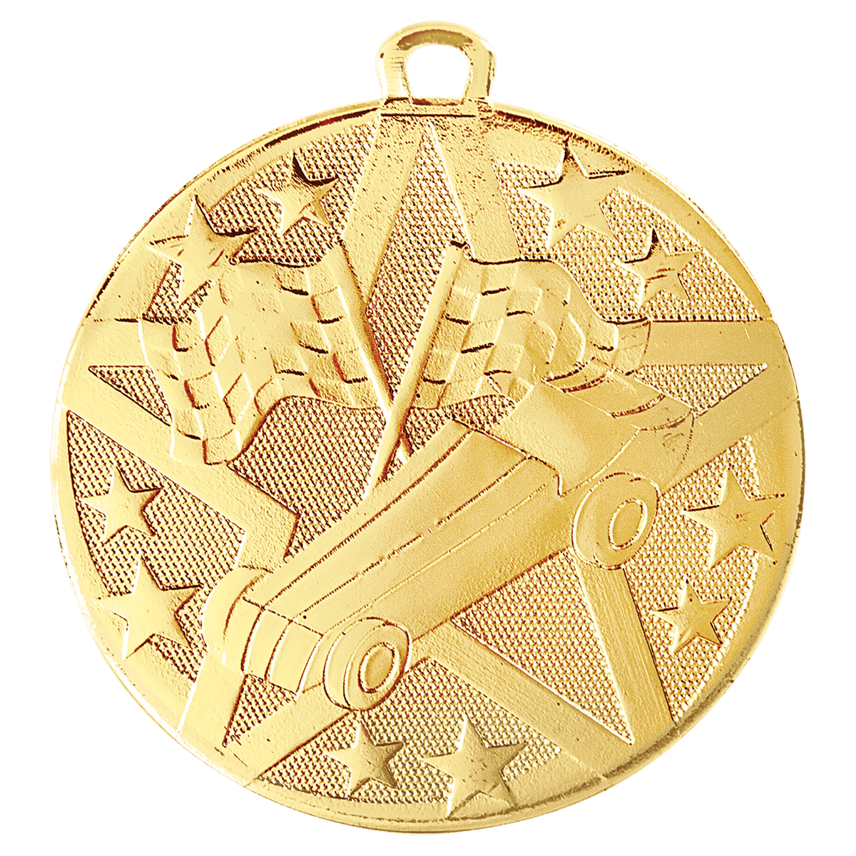 Pinewood Derby Superstar Pinewood Derby medal in Gold