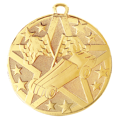 Pinewood Derby Superstar Pinewood Derby medal in Gold