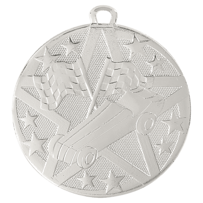 Pinewood Derby Superstar Pinewood Derby medal in Silver
