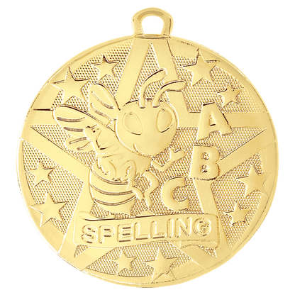 Spelling Superstar Spelling medal in Gold