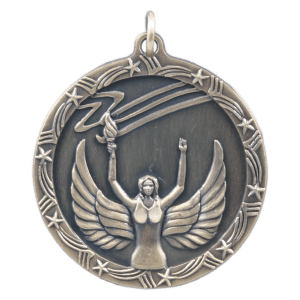 Antique Gold Victory Shooting Star Medal