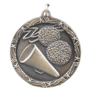 Antique Gold Cheer Shooting Star Medal