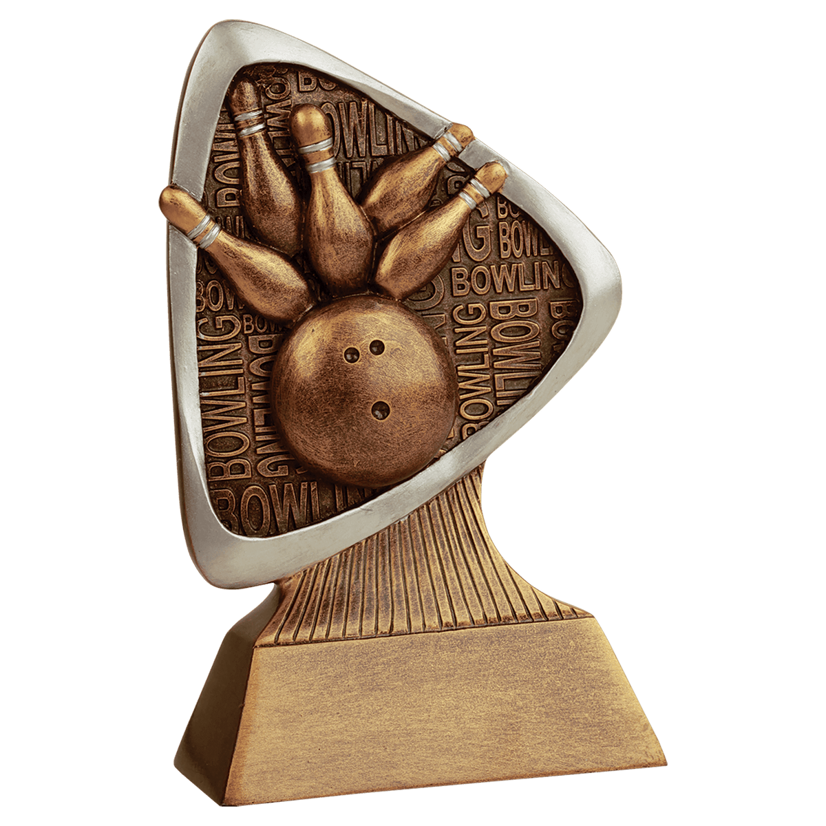 Bowling Triad award trophy - 5½ inches