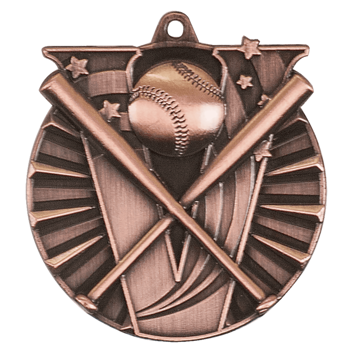 Antique Bronze 2 inch Baseball/Softball Victory Medal