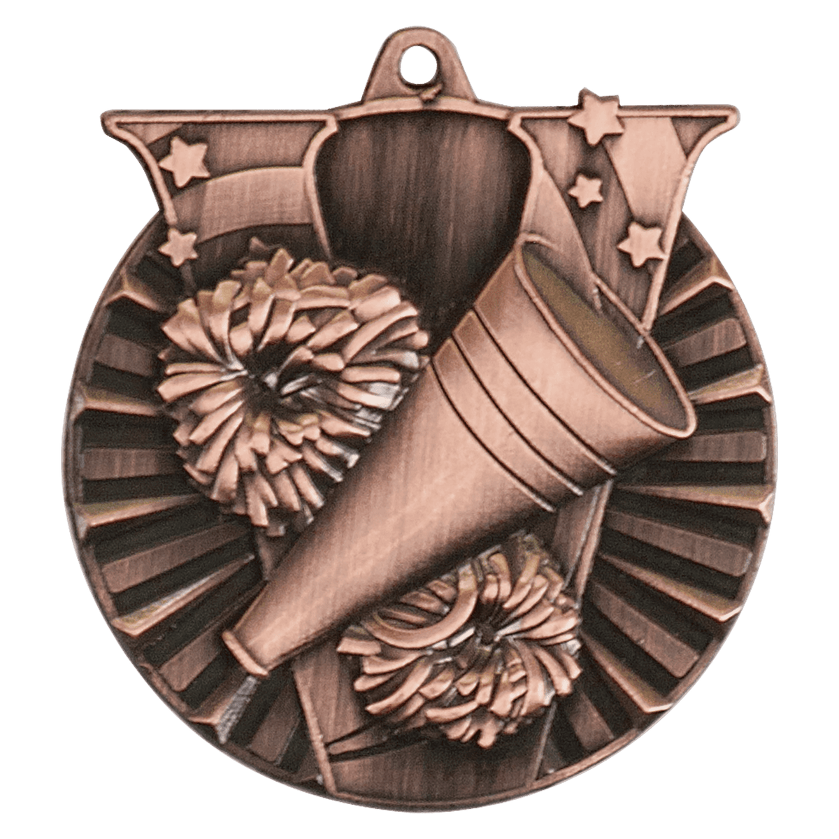 Antique Bronze 2 inch Cheer Victory Medal