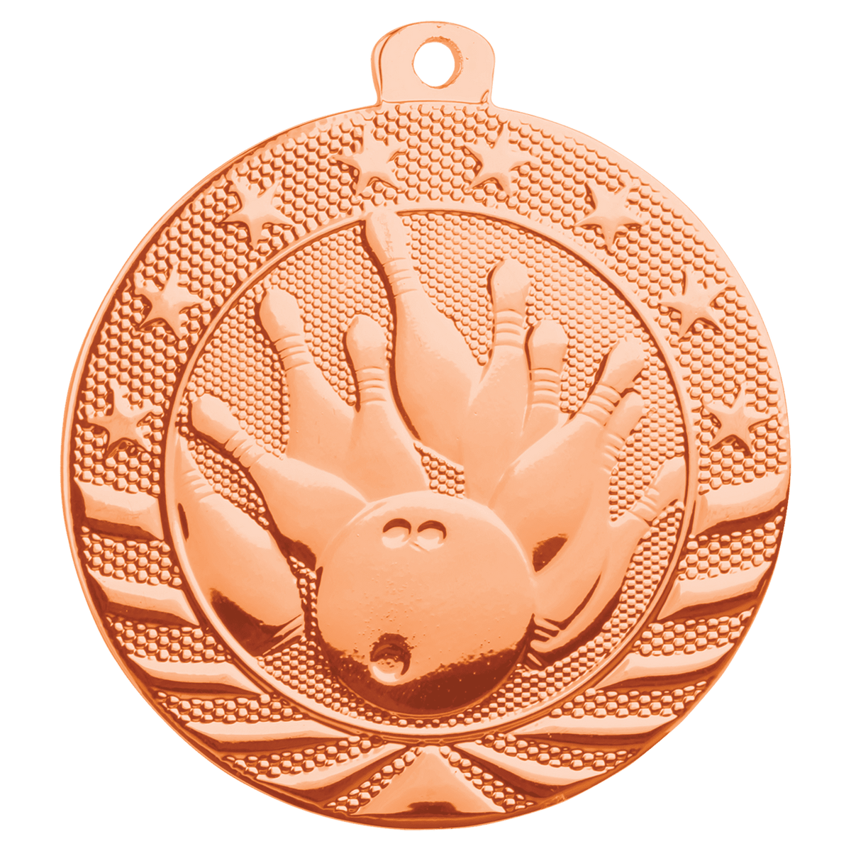 Bronze Bowling Starbrite medal front