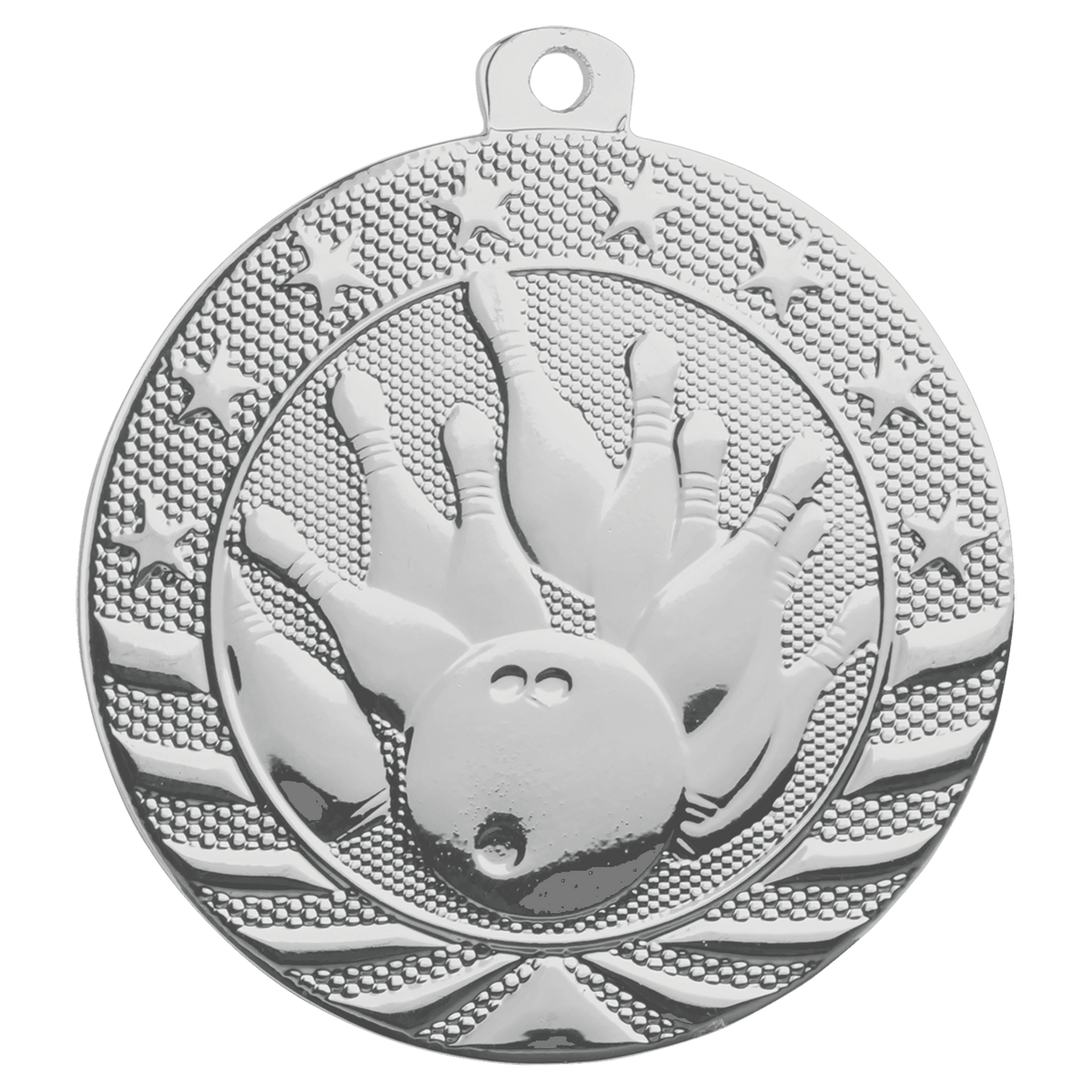 Silver Bowling Starbrite medal front