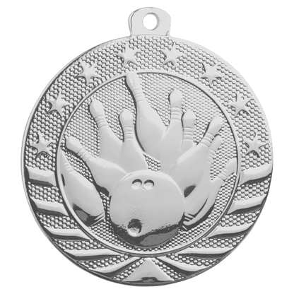 Silver Bowling Starbrite medal front