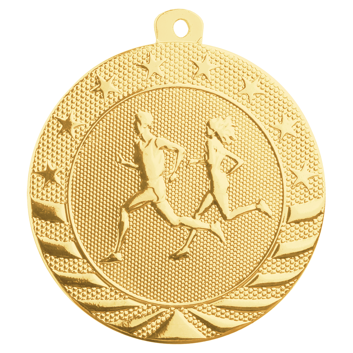 Gold Cross Country Starbrite medal front