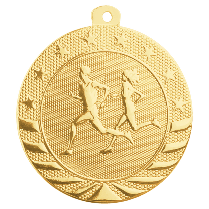 Gold Cross Country Starbrite medal front