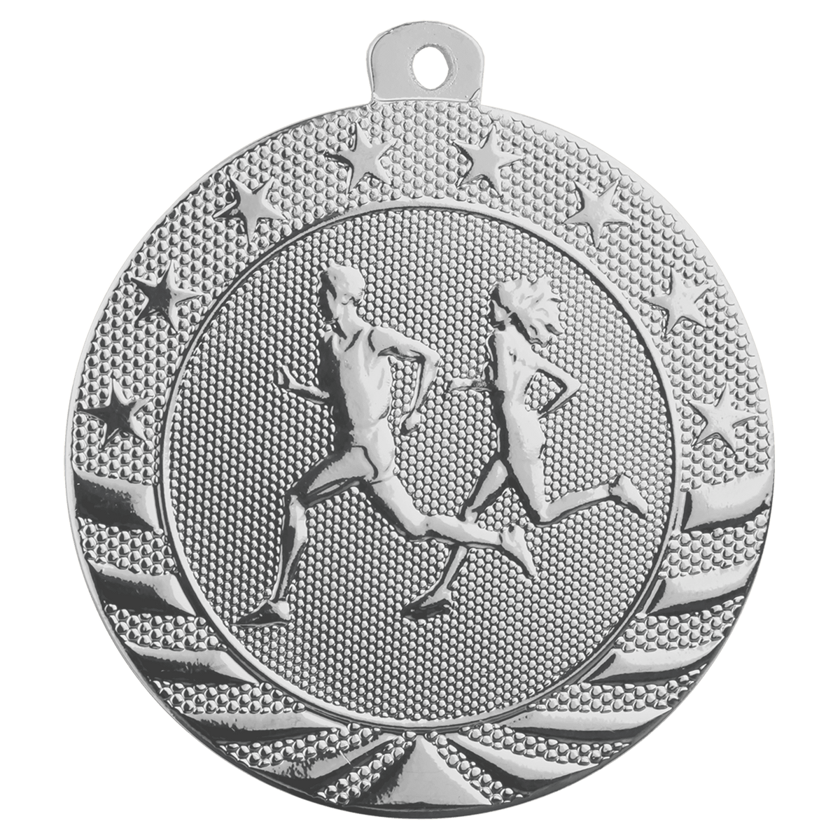 Silver Cross Country Starbrite medal front