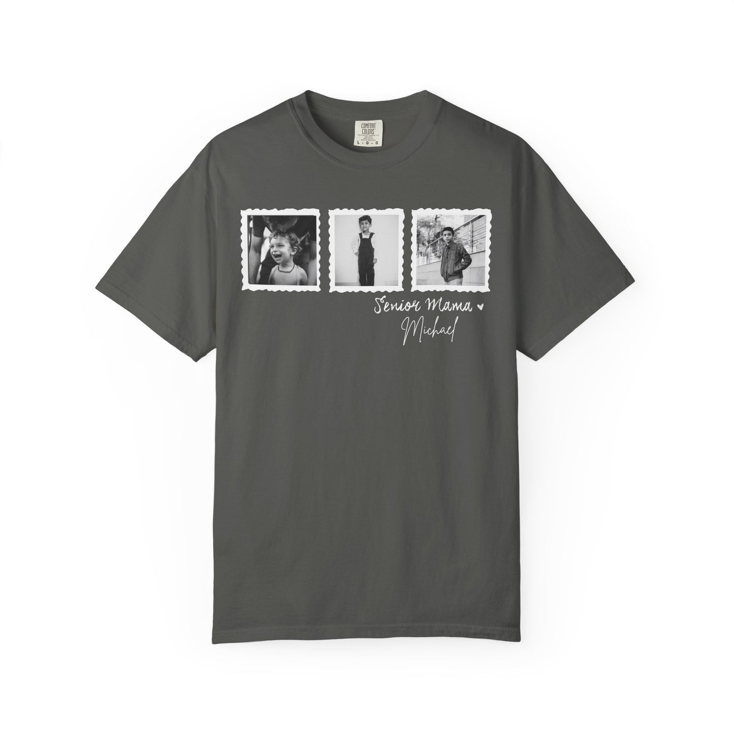 Custom Senior Photo Shirt – Personalized Name 3-Image Design