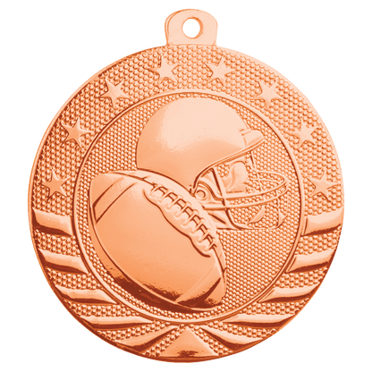 Bronze Football Starbrite medal front