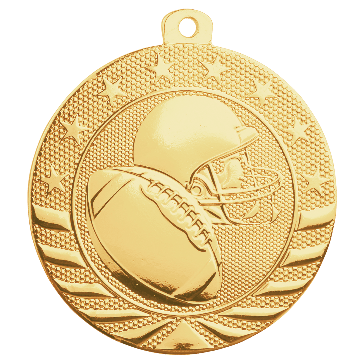 Gold Football Starbrite medal front