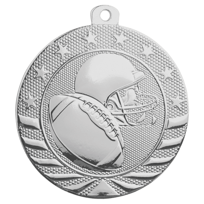 Silver Football Starbrite medal front