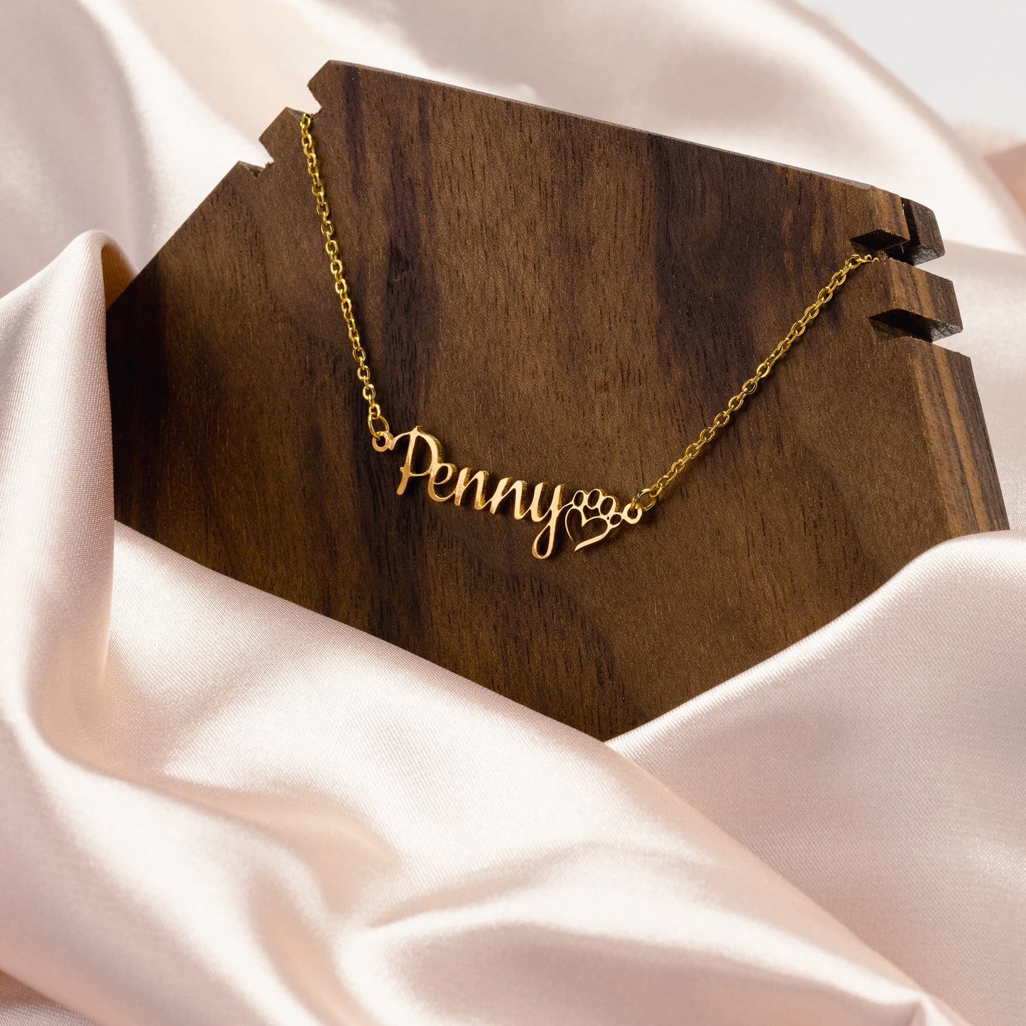 Stainless Steel Custom Dog Name Necklace