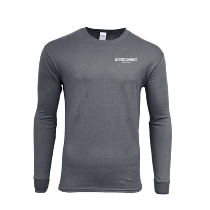 Wilderness Wheelers Ride the Edge Long Sleeve Shirt – White Print