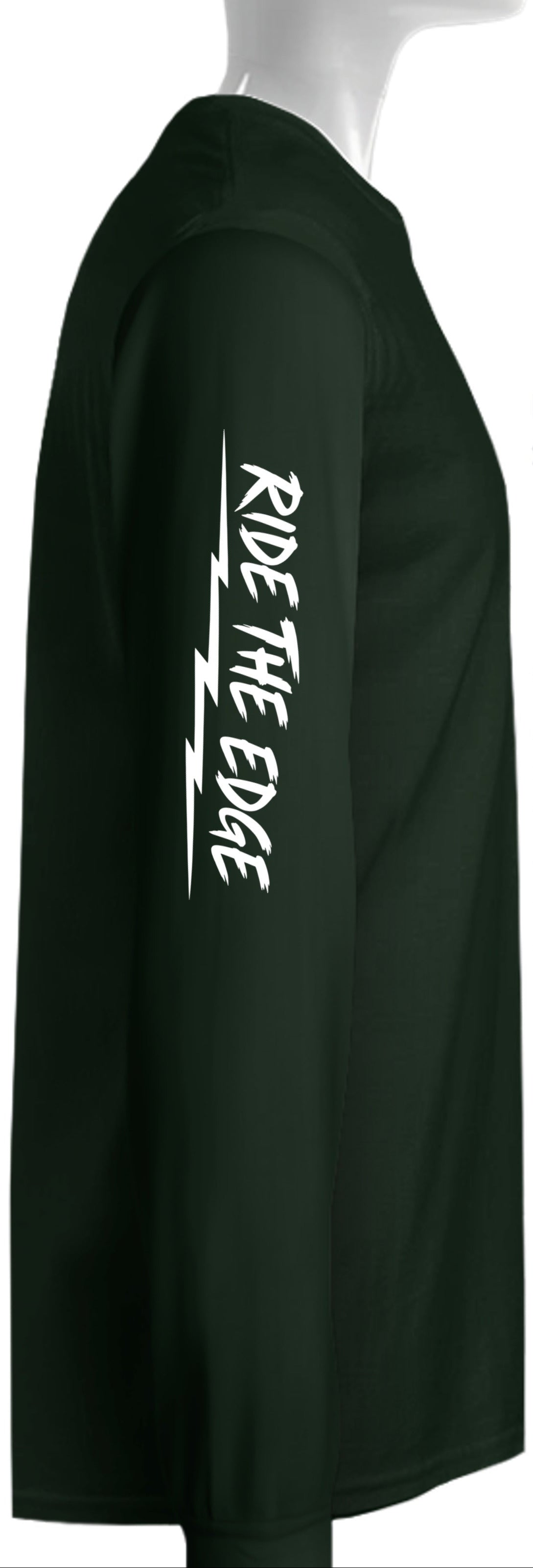 Wilderness Wheelers Ride the Edge Long Sleeve Shirt – White Print