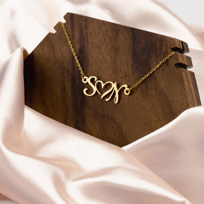 Stainless Steel Custom Name Initials Necklace