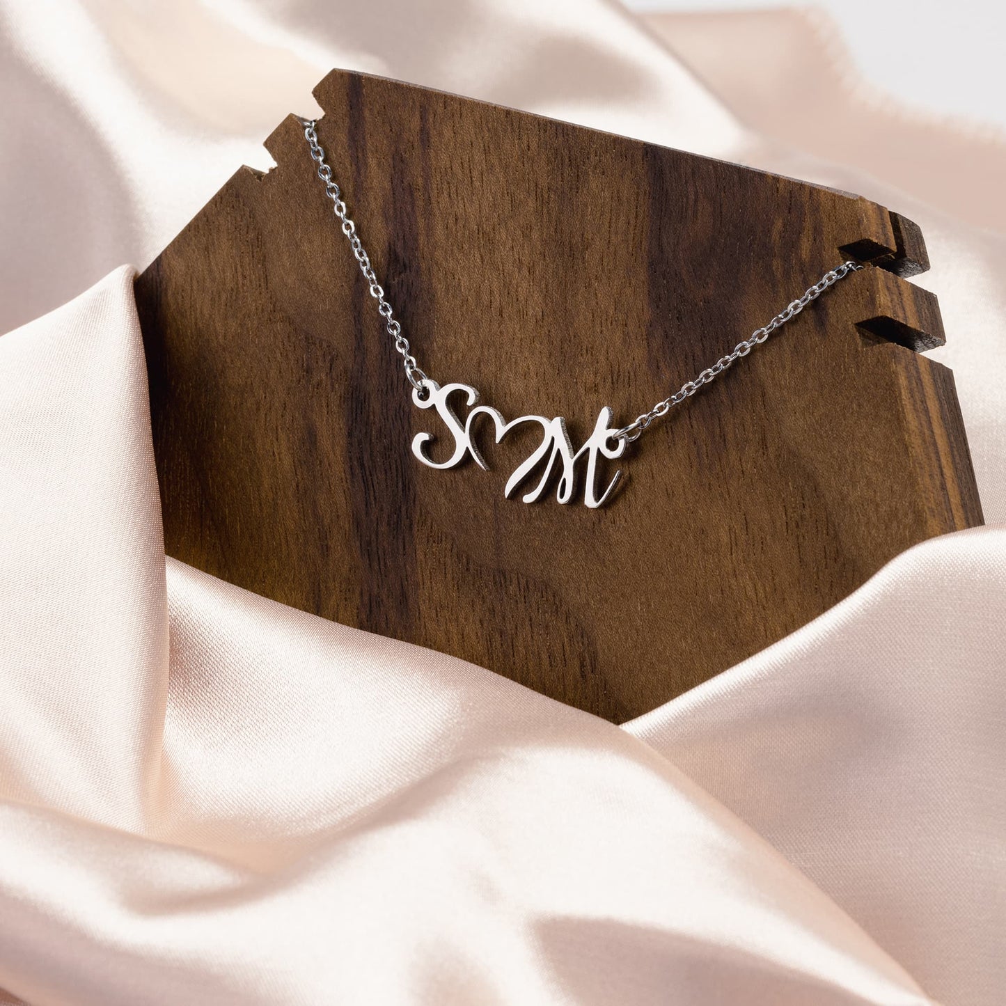 Stainless Steel Custom Name Initials Necklace