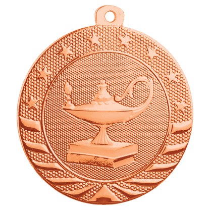 Bronze Lamp of Knowledge Starbrite medal front
