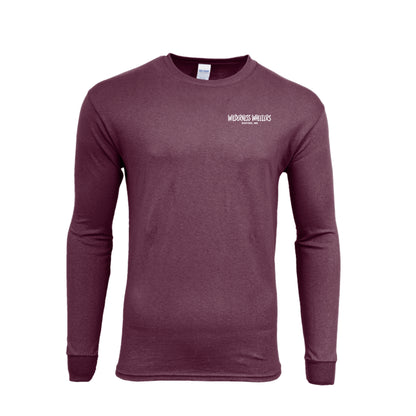 Wilderness Wheelers Ride the Edge Long Sleeve Shirt – White Print