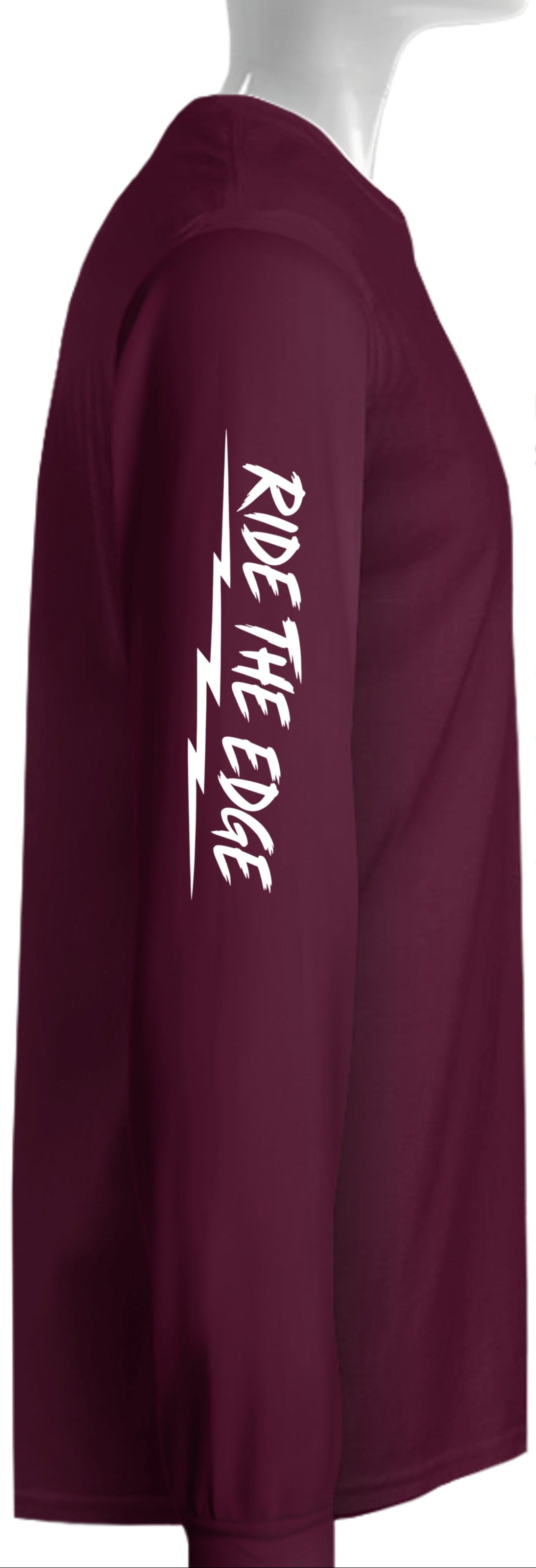 Wilderness Wheelers Ride the Edge Long Sleeve Shirt – White Print