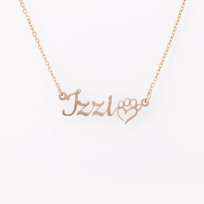Stainless Steel Custom Dog Name Necklace