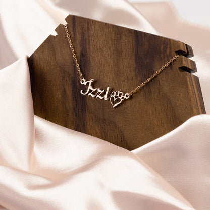 Stainless Steel Custom Dog Name Necklace
