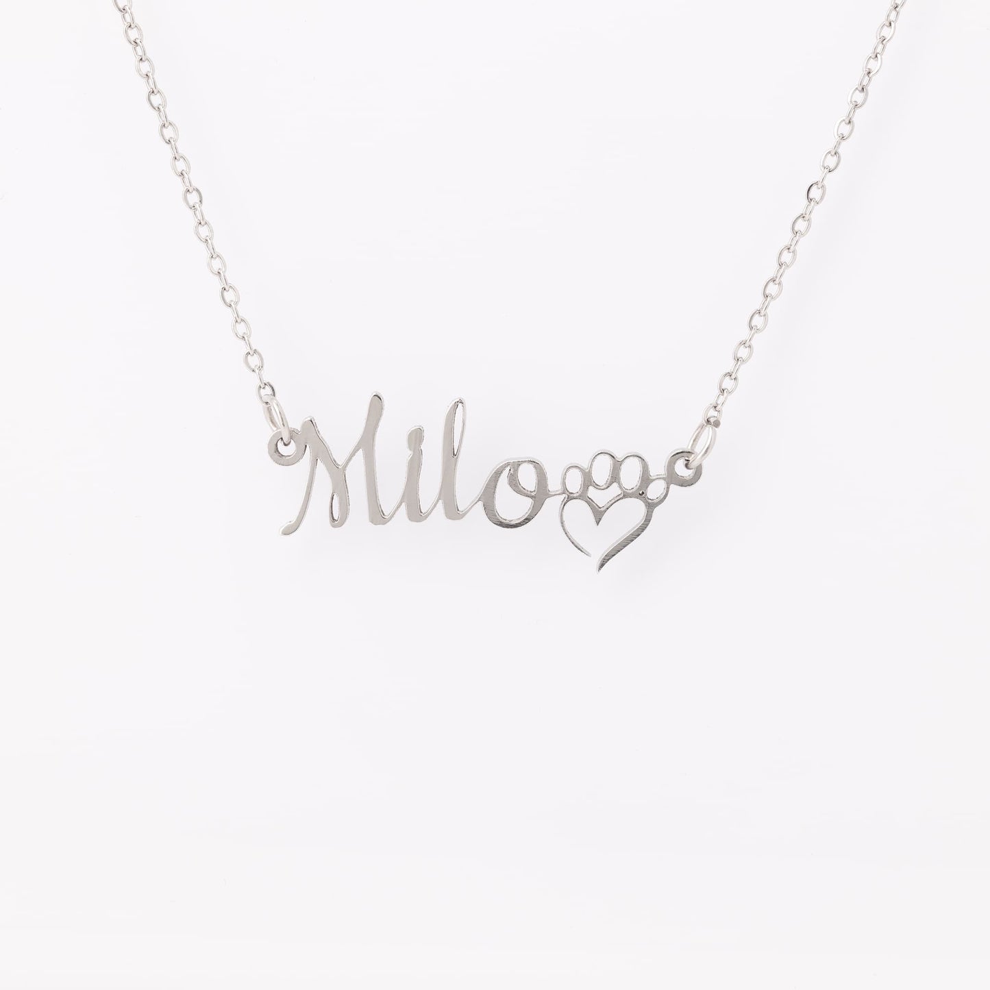 Stainless Steel Custom Dog Name Necklace