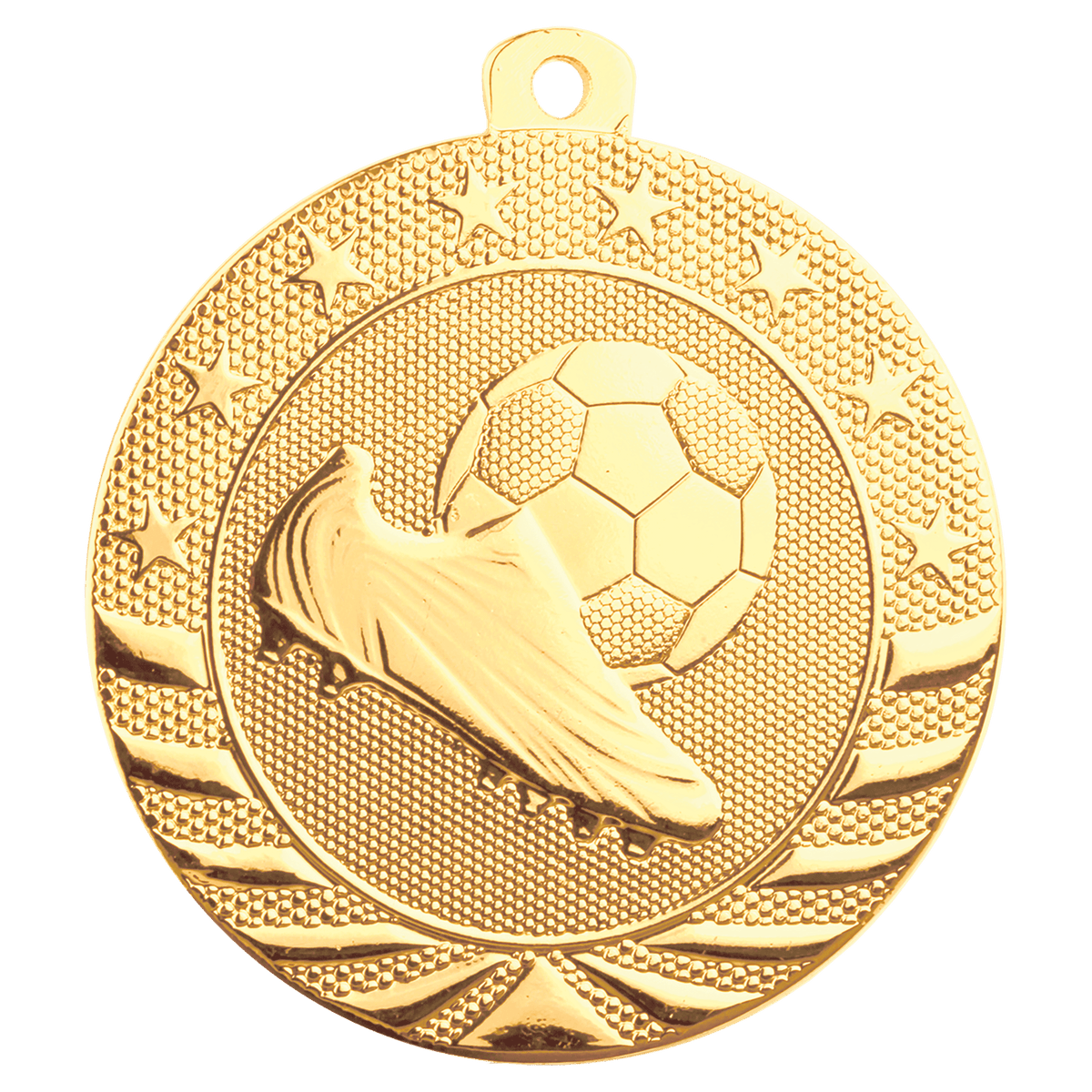 Gold Soccer Starbrite medal front