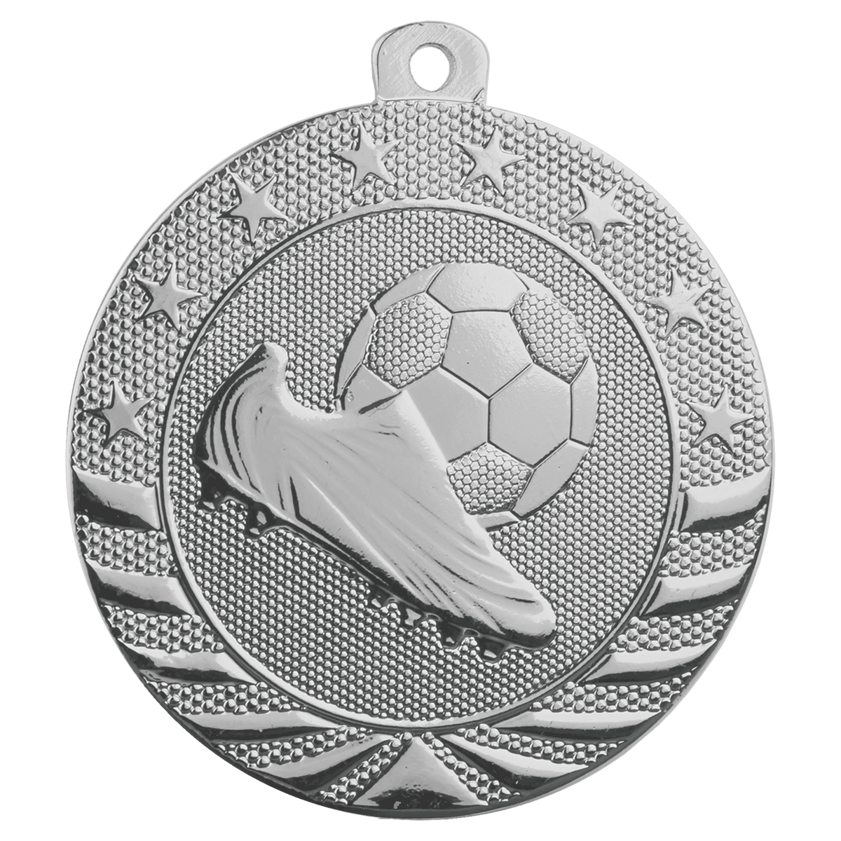Silver Soccer Starbrite medal front