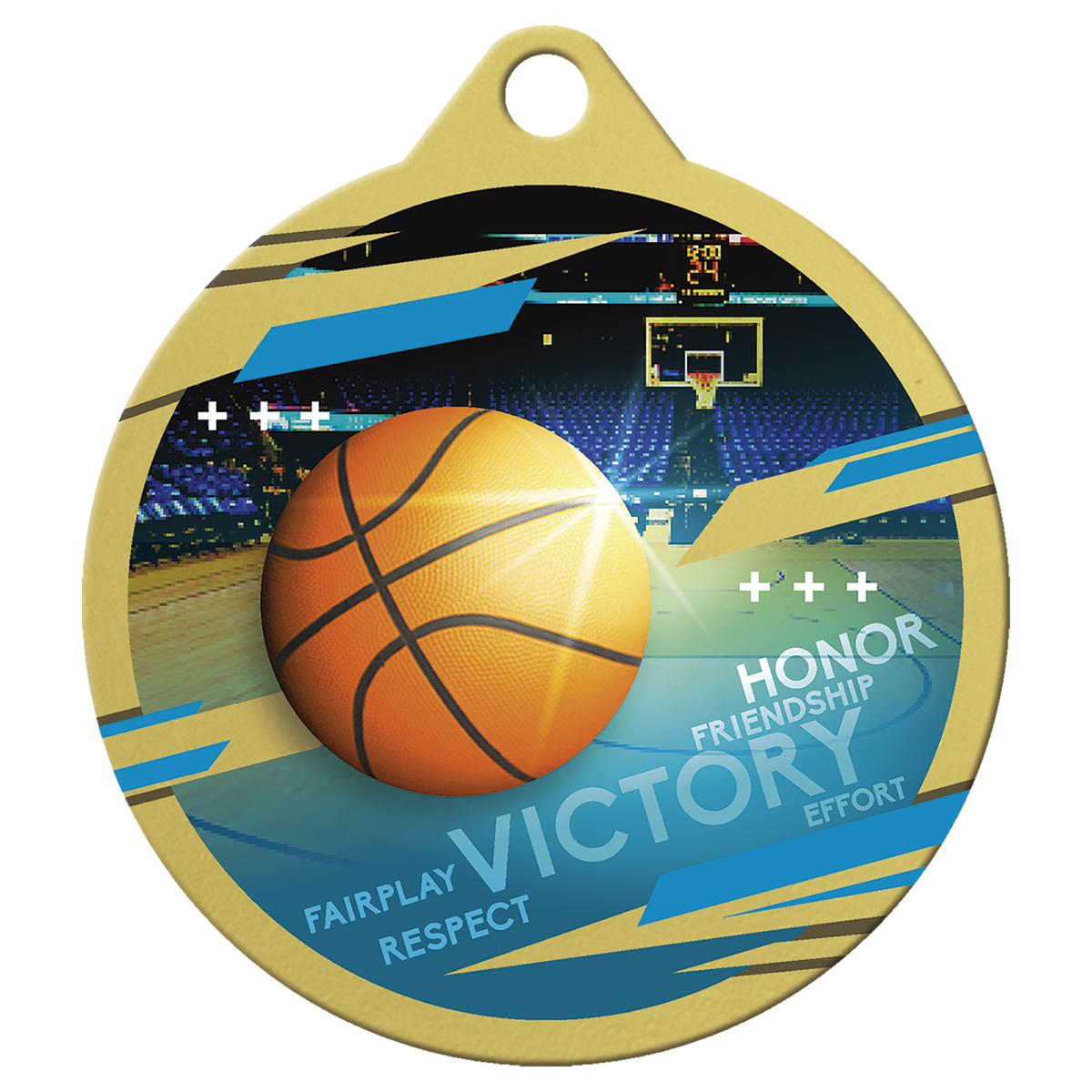Gold Basketball Inspire Medal