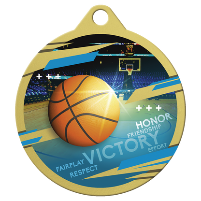 Gold Basketball Inspire Medal
