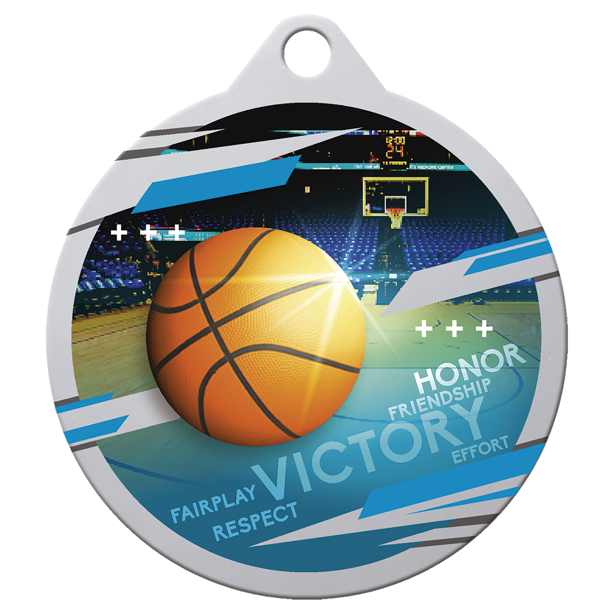 Silver Basketball Inspire Medal