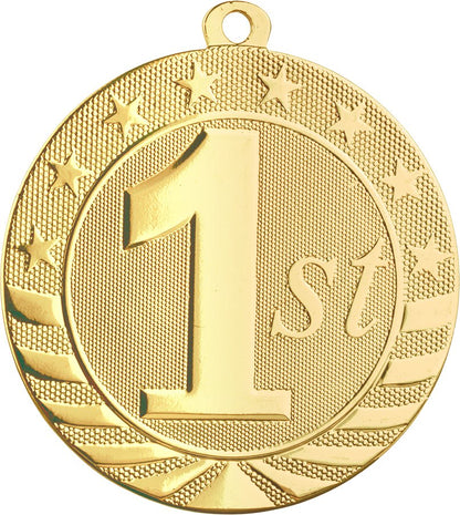 Bright Gold 1st Place Starbrite medal front