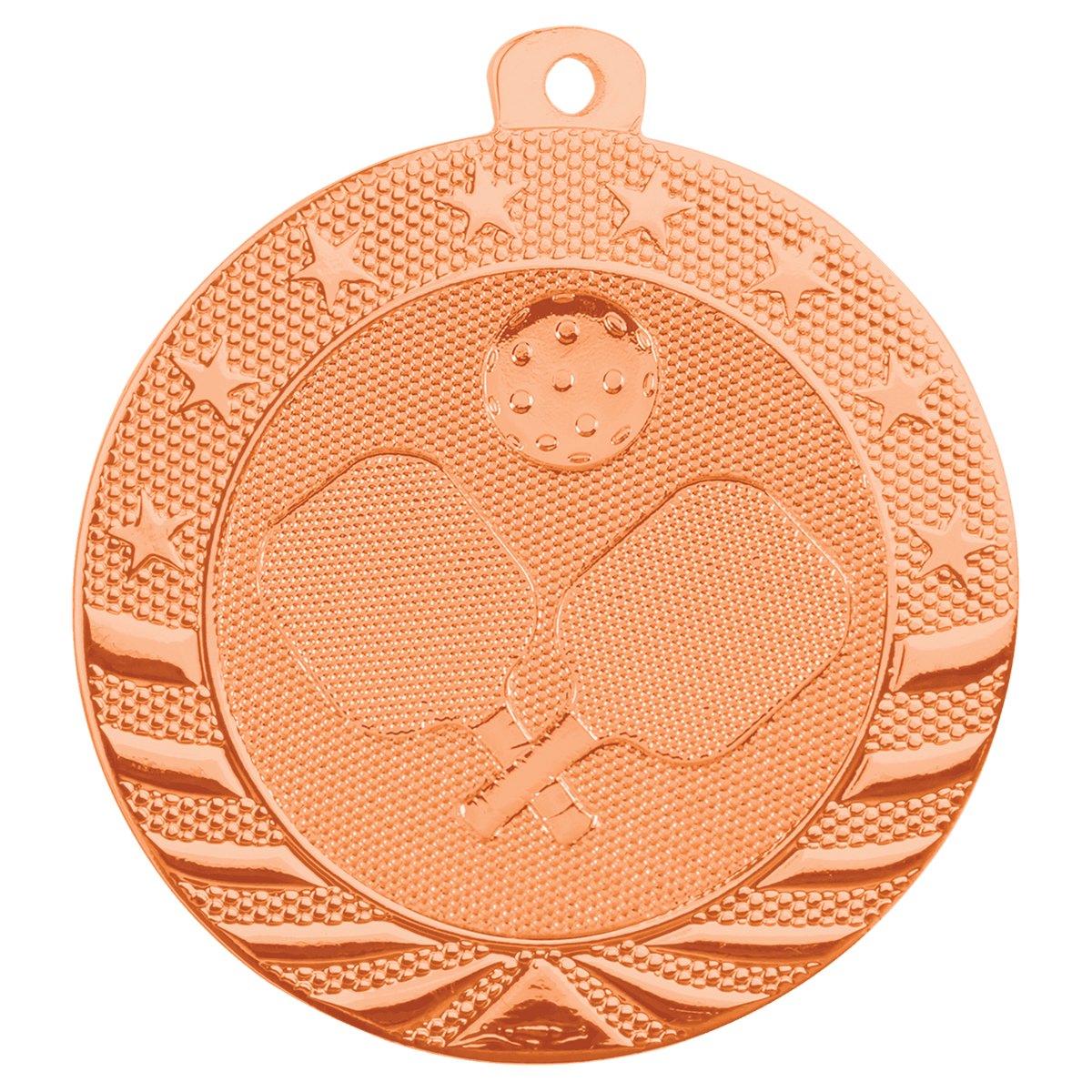 2 inch Bronze Pickleball Starbrite medal