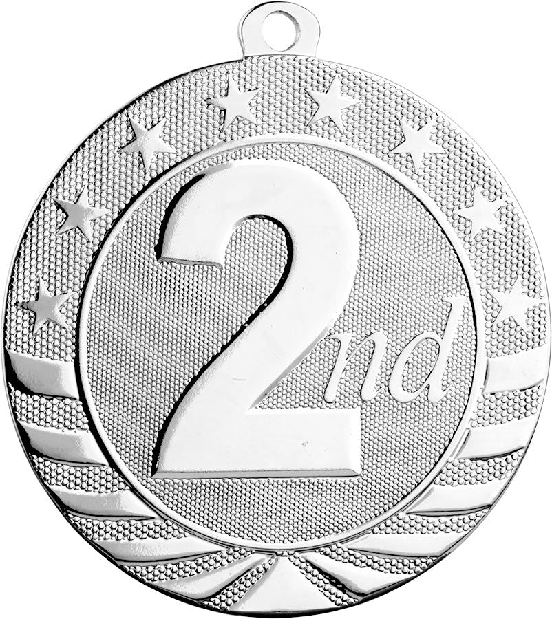 Bright Silver 2nd Place Starbrite medal front