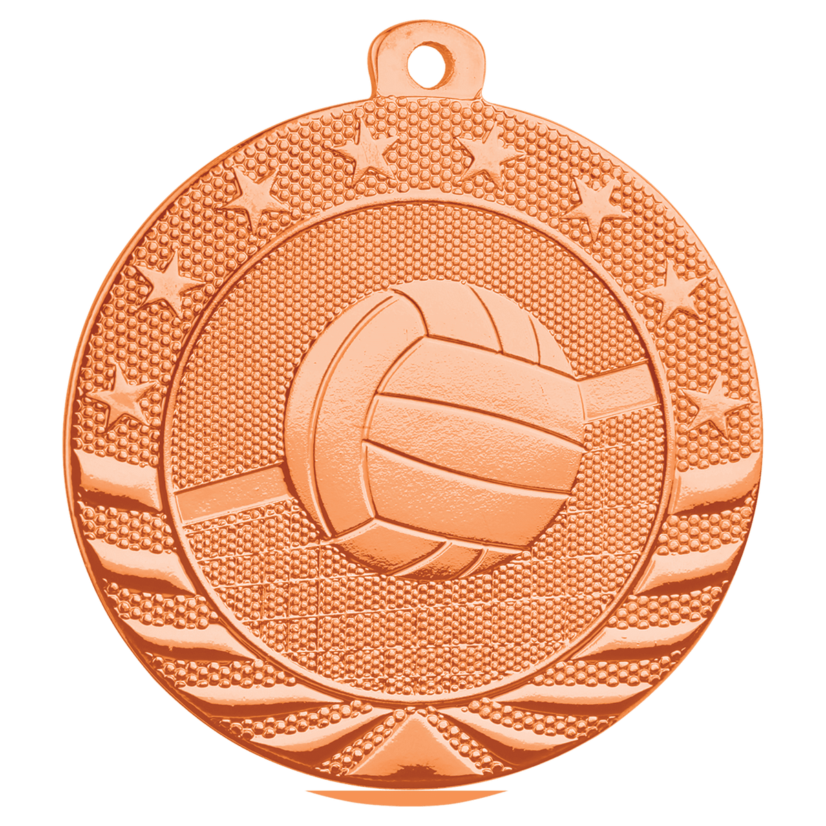 Bronze Starbrite volleyball medal