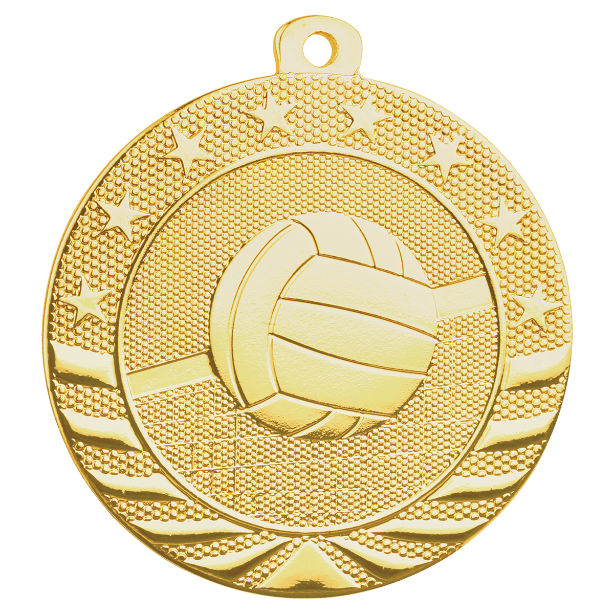 Gold Starbrite volleyball medal