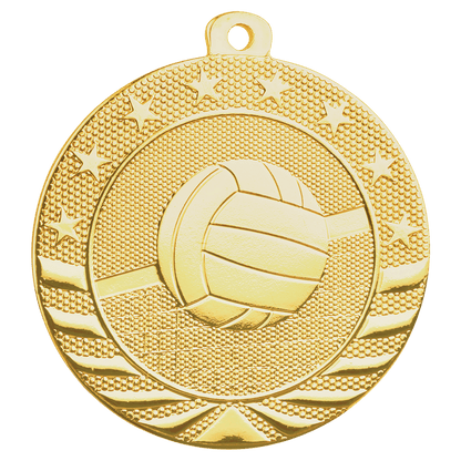 Gold Starbrite volleyball medal