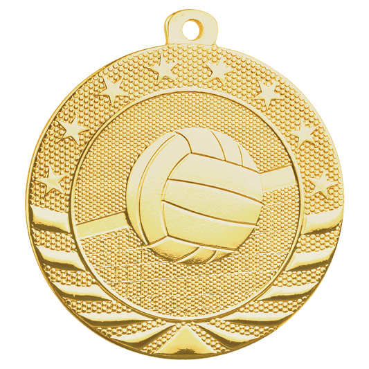 Gold Starbrite volleyball medal