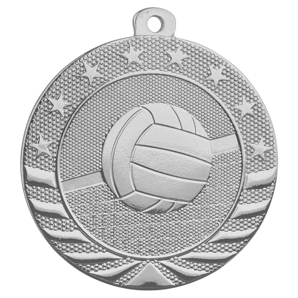 Silver Starbrite volleyball medal
