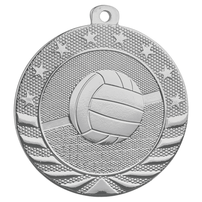 Silver Starbrite volleyball medal