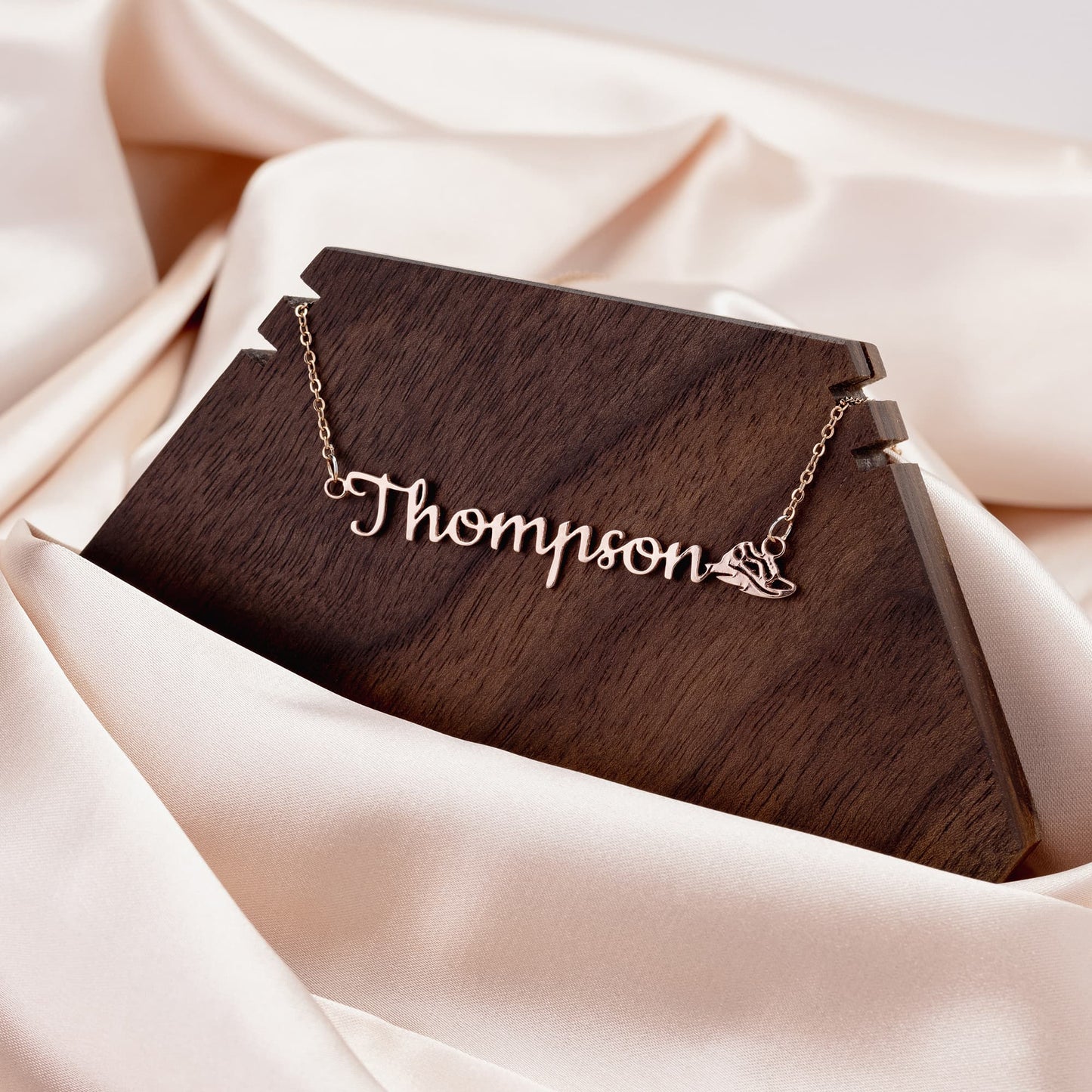 Track Stainless Steel Necklace - Custom Name