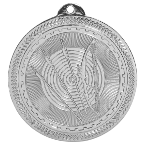 2 inch Bright Silver Archery BriteLazer medal