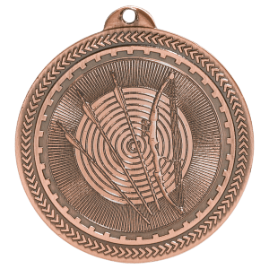 2 inch Antique Bronze Archery BriteLazer medal