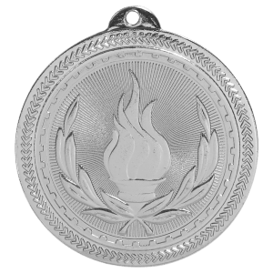 2 inch Bright Silver Victory BriteLazer medal
