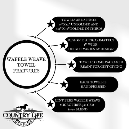 A Wise Woman Once Said “Oh Hell No” – Funny Waffle Weave Towel